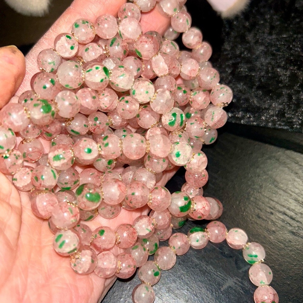 NWT 2 Pink Glass Beaded Stretch Bracelet - Gorgeous Beads -Ships Today!
